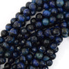 AA Faceted Blue Tiger Eye Round Beads Gemstone 15