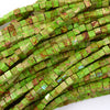 4mm Sea Sediment Jasper Cube Beads 15