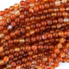 Natural Carnelian Round Beads Gemstone 15
