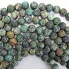 Natural Matte African Turquoise Round Beads 15