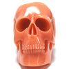 2 50mm Acrylic resin skull pendant bead pink