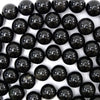 Natural Rainbow Black Obsidian Round Beads 15