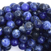 Natural Blue Sodalite Round Beads Gemstone 15