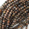 Natural Blue Gray Opal Round Beads Gemstone 15