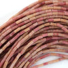 2mm x 4mm Natural Gemstone Tube Spacer Beads 15