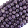 Natural Purple Lepidolite Round Beads 15