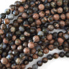 Natural Blue Gray Opal Round Beads Gemstone 15