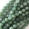 Faceted Burma Colored Jade Round Beads Gemstone 15