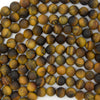 Natural Matte Tiger Eye Round Beads Gemstone 15