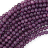 Natural Purple Lepidolite Round Beads 15
