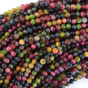 Rainbow Multicolor Tiger Eye Round Beads 15