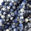 Natural White Blue Sodalite Round Beads Gemstone 15