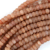 Natural Sunstone Rondelle Beads Gemstone 15.5