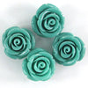 20mm synthetic coral carved rose flower beads 15