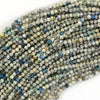 2mm natural faceted K2 jasper round beads 15.5