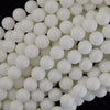 White Jade Round Beads Gemstone 15