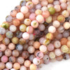 Natural Peruvian Pink Opal Round Beads Gemstone 15.5