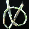 20mm green jasper pillow beads 16