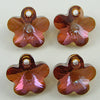 4 12mm Swarovski crystal flower beads 6744 crystal cop
