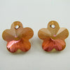 2 18mm Swarovski crystal flower beads 6744 crystal cop