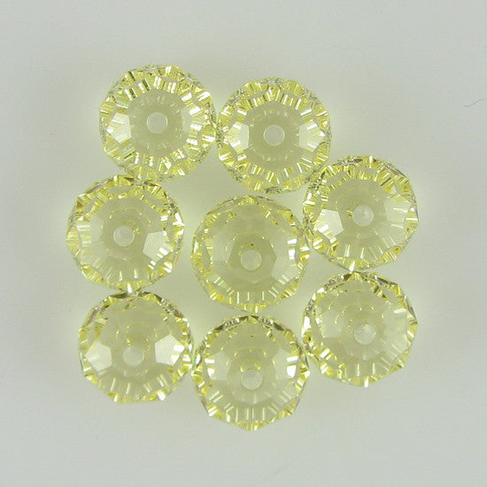8 8mm Swarovski crystal rondelle 5040 Jonquil beads
